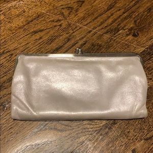 Hobo clutch wallet silver